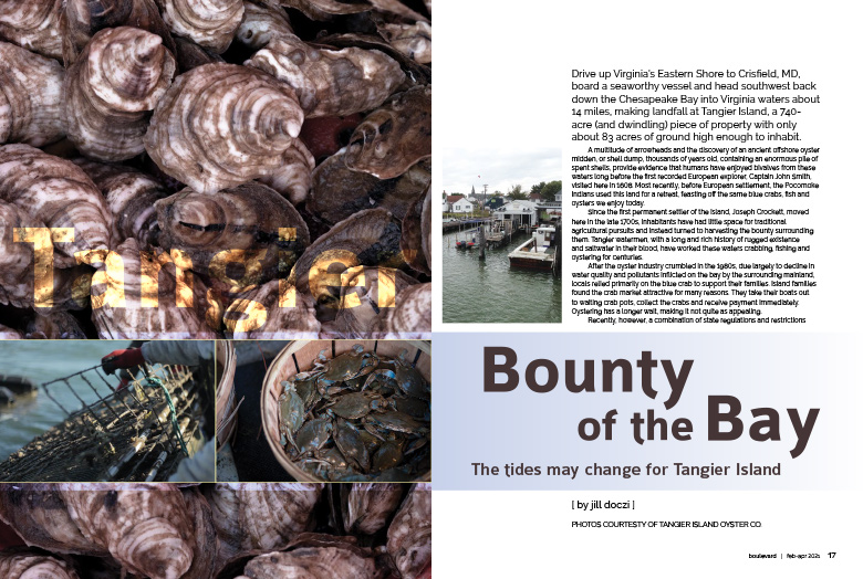 Boulevard magazine: Tangier Oyster Co. feature