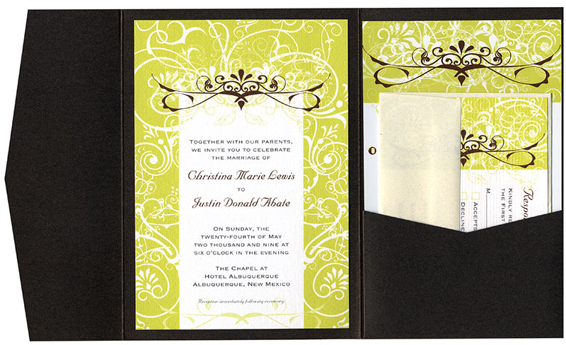 Inside-custom wedding invitation