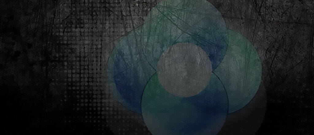 Abstract circles intersect image