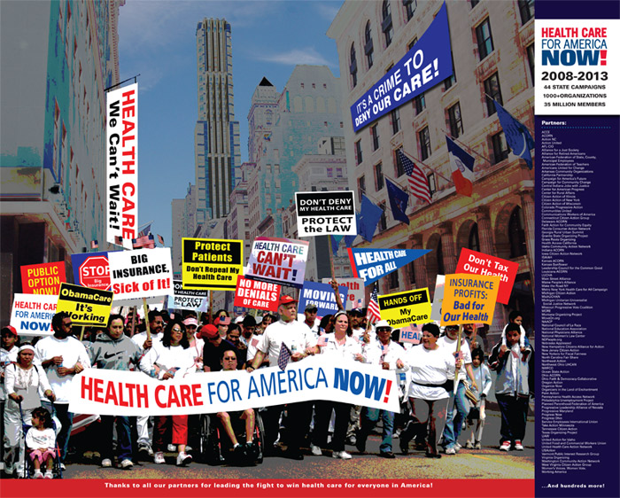 Health Care America Now poster