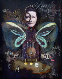 Blues music assemblage piece