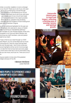 Gainesville Church 2025 Impact Report Gainesville Church 2025 Impact Report
