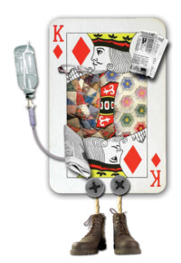 Illustration for article on double amputee