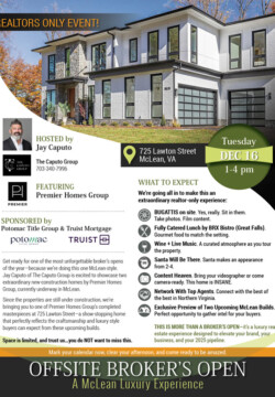 Real Estate client: Luxury broker's open event flyer Real Estate client: Luxury broker's open event flyer