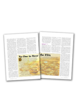 The New Physician, FDA Drug Approvals, inside spread The New Physician, FDA Drug Approvals, inside pages
