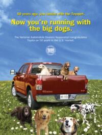 Toyota magazine ad, photo illustration
